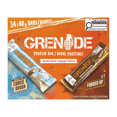加拿大代購｜Grenade 高蛋白棒 60g×14條｜Maple Treats4