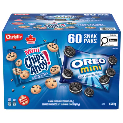 加拿大代購｜Oreo & Chips Ahoy 迷你餅乾 60包｜Maple Treats2