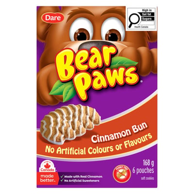 加拿大代購｜Dare Bear Paws 小熊掌軟餅乾 秋季新口味 楓糖 肉桂捲 香蕉麵包 11款｜Maple Treats2