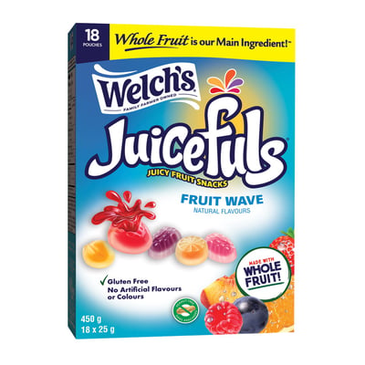 加拿大代購｜Welch's 水果軟糖 Fruit Wave 18小包｜Maple Treats1
