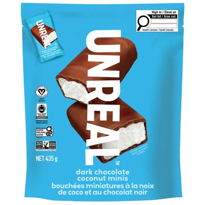 加拿大代購｜UNREAL 椰子黑巧克力迷你包 435g｜Maple Treats2