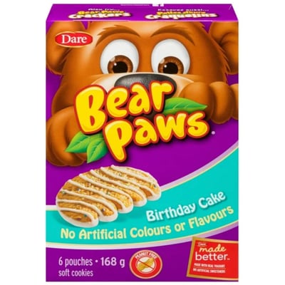加拿大代購｜Dare Bear Paws 小熊掌軟餅乾 4款｜Maple Treats1