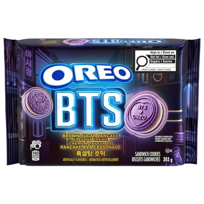 加拿大代購｜OREO × BTS 聯名 黑糖鬆餅夾心餅乾 限定版｜Maple Treats1