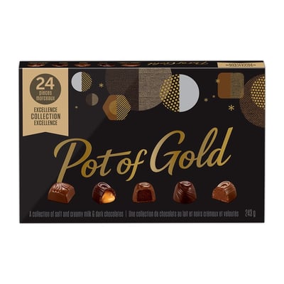 加拿大代購｜Pot of Gold 聖誕節巧克力禮盒 24顆 黑巧克力／牛奶／Excellence／焦糖 4款｜Maple Treats3