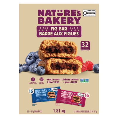 加拿大代購｜Nature's Bakery 無花果夾心棒 57g×32包｜Maple Treats2