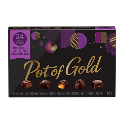 加拿大代購｜Pot of Gold 聖誕節巧克力禮盒 24顆 黑巧克力／牛奶／Excellence／焦糖 4款｜Maple Treats2