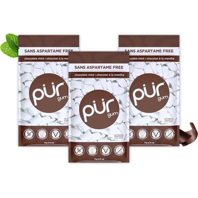 加拿大代購｜PUR 無阿斯巴甜 100% 木糖醇口香糖 加拿大品牌 11款｜Maple Treats6
