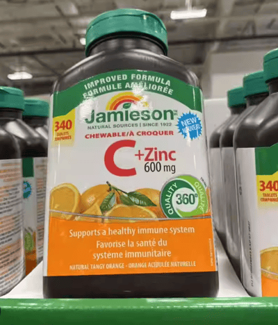 『好市多』健美生 Jamieson C+鋅 340顆 咀嚼錠2