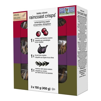 加拿大代購｜Raincoast Crisps 綜合脆餅 150g×3盒｜Maple Treats2