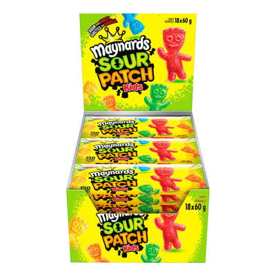 加拿大代購｜Sour Patch Kids 酸酸軟糖 60g×18包｜Maple Treats3