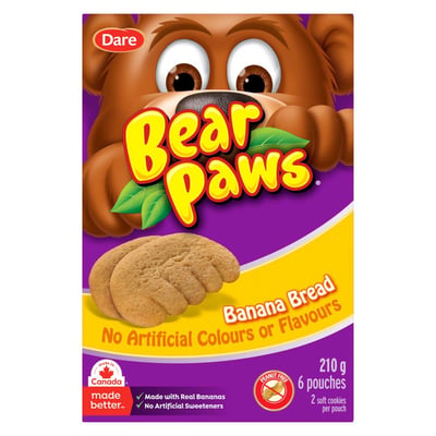 加拿大代購｜Dare Bear Paws 小熊掌軟餅乾 秋季新口味 楓糖 肉桂捲 香蕉麵包 11款｜Maple Treats3