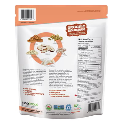 加拿大代購｜Innofoods 生酮無穀物堅果穀麥 600g｜Maple Treats3