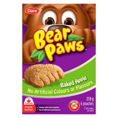 加拿大代購｜Dare Bear Paws 小熊掌軟餅乾 秋季新口味 楓糖 肉桂捲 香蕉麵包 11款｜Maple Treats4