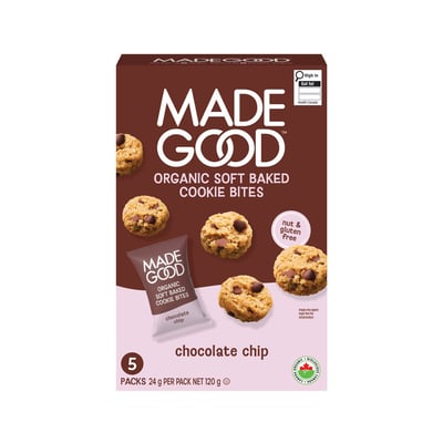 加拿大代購｜MadeGood 有機迷你軟餅乾 5小包 紅絲絨／巧克力豆／巧克力香蕉 3款｜Maple Treats2