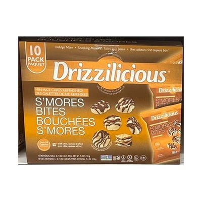 加拿大代購｜Drizzilicious 迷你米餅 S’mores 棉花糖巧克力／生日蛋糕 10入盒 210g｜Maple Treats2
