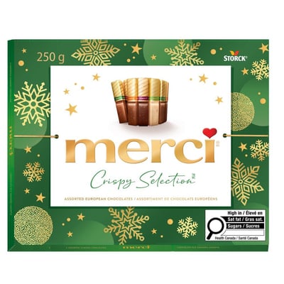 加拿大代購｜merci 聖誕節歐洲巧克力禮盒 牛奶綜合／酥脆 3款｜Maple Treats4