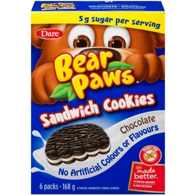 加拿大代購｜Dare Bear Paws 小熊掌軟餅乾 4款｜Maple Treats4