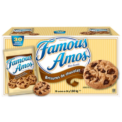 加拿大代購｜Famous Amos 巧克力豆一口餅乾 56g×30包｜Maple Treats2
