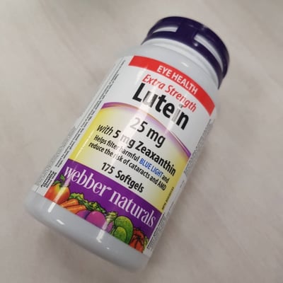 Webber Naturals 葉黃素 25mg 175顆｜Lutein3