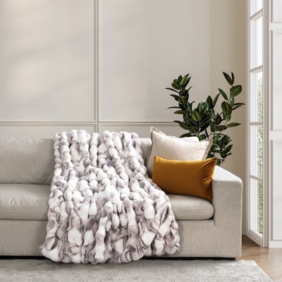 加拿大代購｜House & Home 奢華仿皮草毯 152x177cm｜Maple Treats4