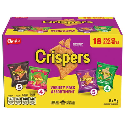 加拿大代購｜Crispers 加拿大本土洋芋脆餅 綜合口味 18小包｜Maple Treats1