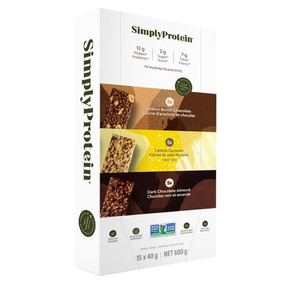 加拿大代購｜SimplyProtein 植物蛋白棒 40g×15條｜Maple Treats2
