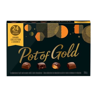 加拿大代購｜Pot of Gold 聖誕節巧克力禮盒 24顆 黑巧克力／牛奶／Excellence／焦糖 4款｜Maple Treats4
