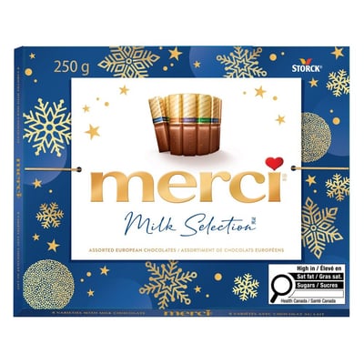 加拿大代購｜merci 聖誕節歐洲巧克力禮盒 牛奶綜合／酥脆 3款｜Maple Treats3