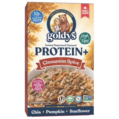 加拿大代購｜Goldy's 即食燕麥 楓糖／肉桂／原味 高蛋白高纖 草莓 4款｜Maple Treats2
