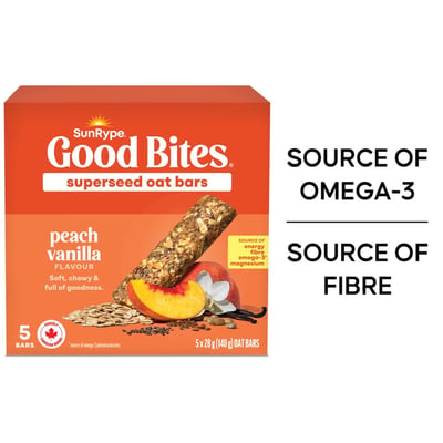 加拿大代購｜SunRype Good Bites 超級種籽燕麥棒 5條 BC省品牌 3款｜Maple Treats1