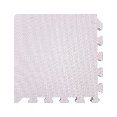 【新生活家】2cm厚防護巧拼地墊-莫蘭迪粉色32x32x2cm (16片)2