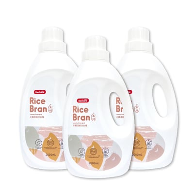 【Doricare朵樂比】米糠濃縮洗衣精2000mlX3瓶 贈【Doricare朵樂比】衣物除皺噴霧200ml2