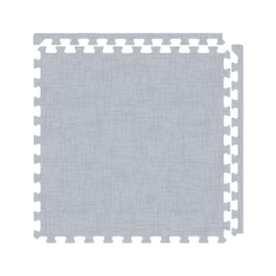 【新生活家】樂活巧拼地墊-大片62cm 編織毯紋藍灰(8片)2