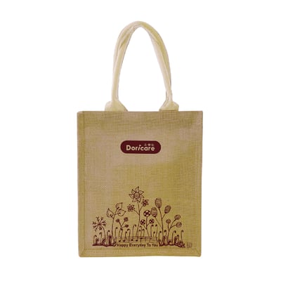 【Doricare朵樂比】天然麻紡拉鍊手提袋2