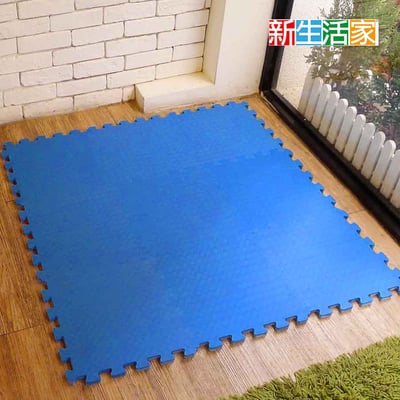【新生活家】EVA運動安全地墊(藍色62x62x1.3cm12入)1