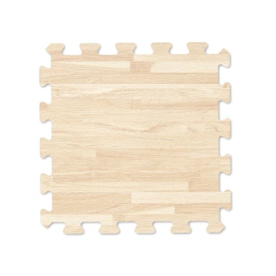 【新生活家】耐磨抗汙轉印地墊-白拚花32x32x1cm36入2