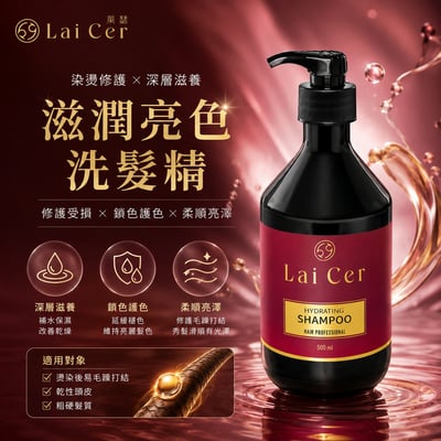 滋潤亮色洗髮精1
