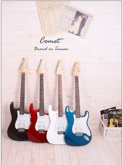 Comet St3電吉他+10瓦音箱+吉他教材+調音器+全配備套裝組1