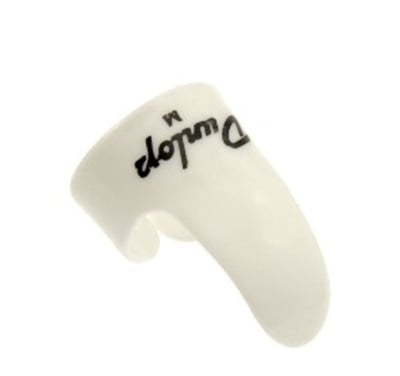 Dunlop 手指套 Pick（一組三個）White Plastic Fingerpicks 9011R/9011-R】1