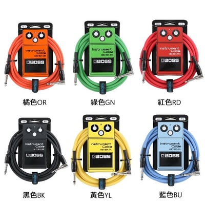 BOSS BIC10A 一直一L頭 3公尺 樂器專用導線【吉他/貝斯/鍵盤/KEYBOARD/電子鼓適用/BIC-10A】2