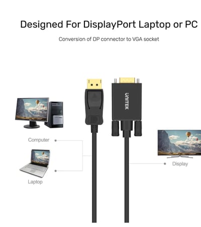 DisplayPort 轉 VGA 轉接線3