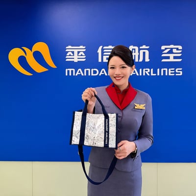 華信航空航圖托特包6