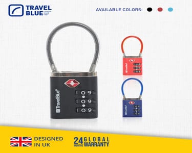 TSA｜豪華鋼絲密碼鎖TB20371