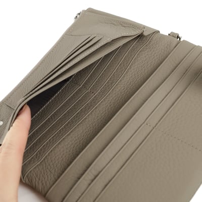防盜拉鍊真皮長夾(多色)2