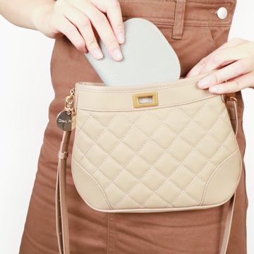 華夫餅真皮小扁包(雙色)11