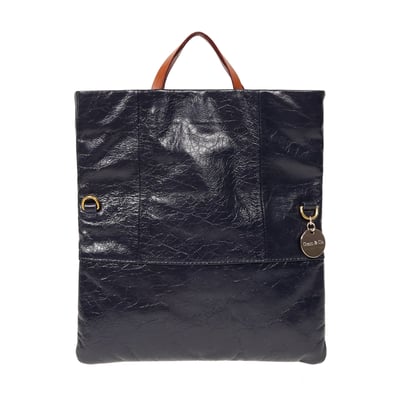 油蠟牛皮摺疊兩用包1