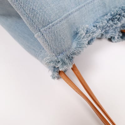 單寧牛奶盒真皮多用包-淺藍8