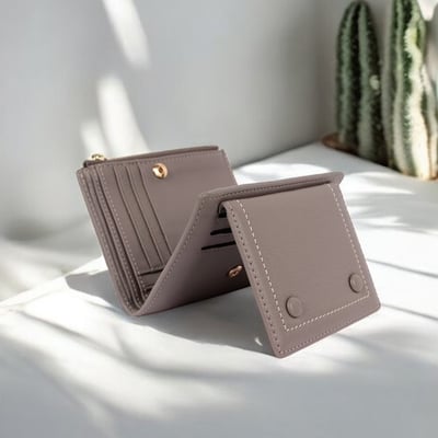 【知熙合作款】鈔感應三摺真皮短夾(6色)1