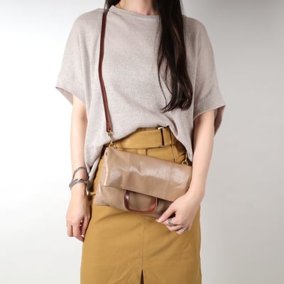 油蠟牛皮摺疊兩用包10