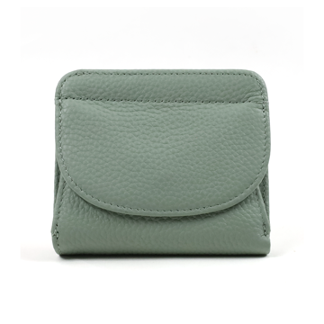 日常小摺上掀真皮短夾10